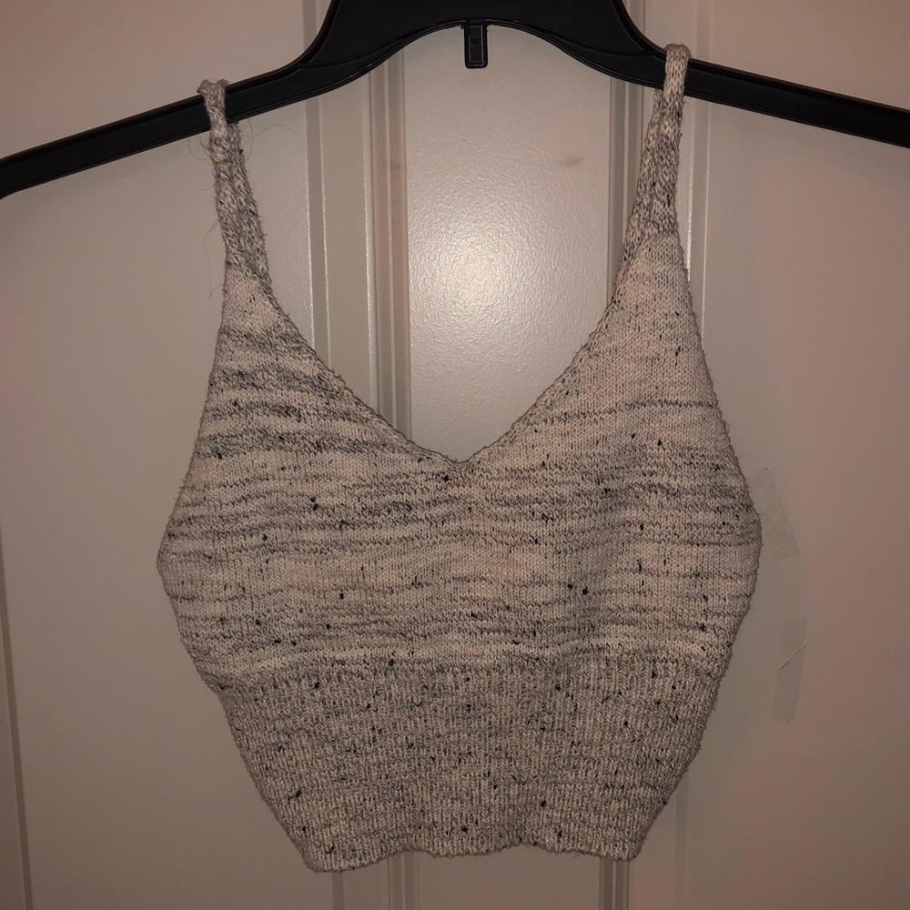 Soft Grey Crop Top